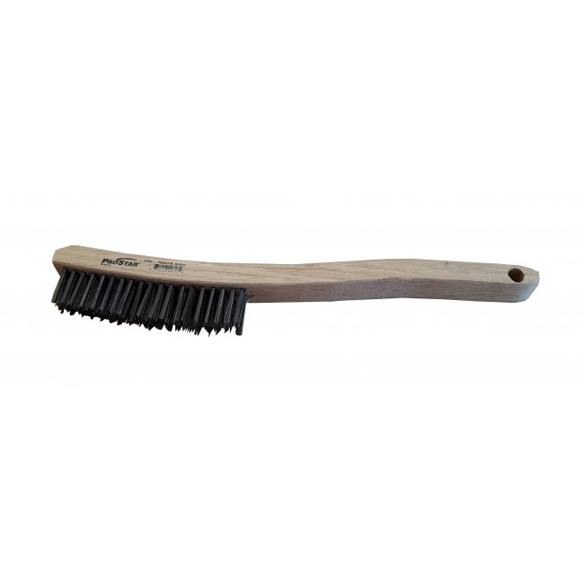 ProStar® stainless steel fibers scratch brush for asbestos remediation with glove bags on pipes. Sold individually.