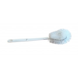 Scrubbing polyester brush for delicate areas during asbestos remediation on pipes with glove bags. Sold individually.