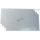 White tacky mat with 120 polyethylene disposable tacky sheets. Cleans shoe soles. 18"x 45”. 4 x 30 sheets.