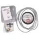 Magnehelic S2000 pressure gauge with scale from 0 to 0.25 inches of water (0 to 60 Pa), to indicate differential pressure