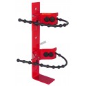 Amerex 864 heavy-duty vehicle rubber strap bracket for 20 lb portable fire extinguishers, Ø 7-8 inches