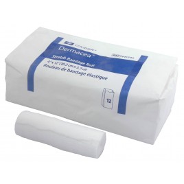 Non-sterile rolls of gauze bandage, 4 in x 12 ft, 12/box.