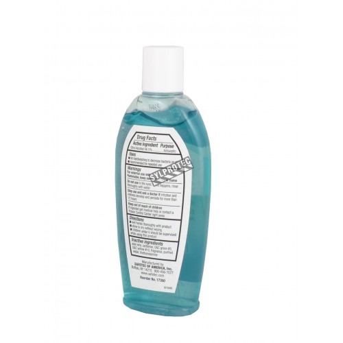 Hand sanitizer antiseptic gel with aloe vera, 118 ml.