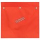 Hi-viz orange nylon traffic flags with dowel sleeve, 18 inches X 18 inches.