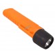 UK4AA-AS2 certified anti-explosion front switch flashlight with xenon bulb. Orange casing.