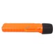 UK4AA-AS2 certified anti-explosion front switch flashlight with xenon bulb. Orange casing.