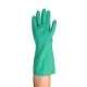 Nitrile unsupported textured & flock-lined safety glove for chemical protection. 13 in long and 11 mils thick.