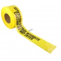 Bilingual yellow barricade tape, CAUTION DO NOT ENTER, 3 po X 1000 ft.