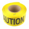 Yellow barricade tape, CAUTION, 3 in X 1000 ft.