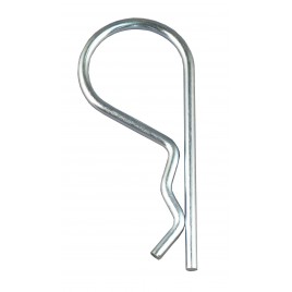 Safety pin for heavy-duty extinguisher hangers
