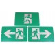 Green Running Man LED emergency exit sign, steel casing, no battery