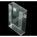 Clear acrylic glove box holder without bins for up to 3 glove boxes, for wall mounting or table mounting.
