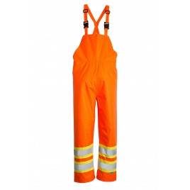Viking Hi-Viz orange Open Road® 150D polyester pants with silver stripes, CSA Z96-09, Class 2, Level 2 compliant (S to 5XL)