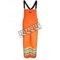 Hi-Viz orange Handyman® 300D pants for extreme conditions with silver & yellow stripes Class 2, Level 2 (S-3XL)
