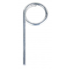 Single-point pull pin for portable fire extinguishers, fits most models of portable fire extinguishers. 