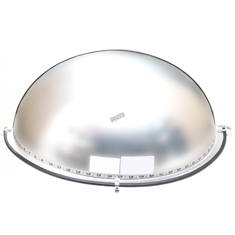 Miroir convexe circulaire sur bras ajustable, en acrylique, à champ de vue  de 100 degrés.