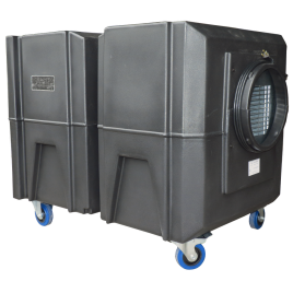 BULLDOG portable air scrubber with two speed. Ideal for asbestos abatement & decontamination workzone