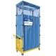 HEPA ZONE 24 containment unit with battery-powered negative pressure air scrubber, for asbestos abatement.