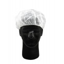 Bonnet à cheveux blanc fait de polypropylène non-tissé, grandeur 19 po, vendus en paquet de 100