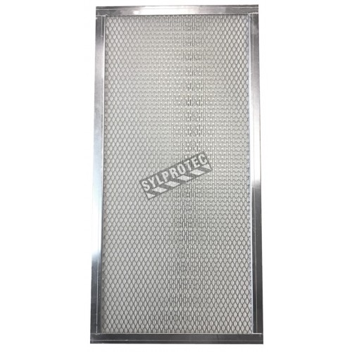 Final stage HEPA filter for HEPA ZONE 24 portable work enclosure. 24"x12"x3" filter for particles down to 0.3 µm.