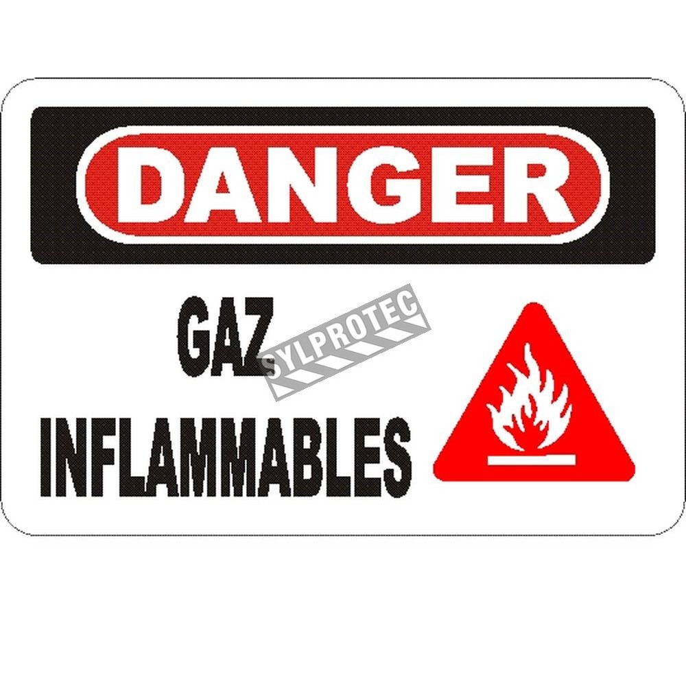 Panneau d'avertissement de danger matières inflammables R4030708