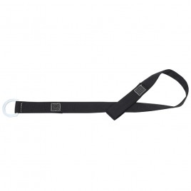 Peakworks polyester sling anchor with steel ring, one loop and variable size