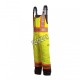 Yellow high visibility overalls with retroreflective stripes, CSA Z96-15 Class 2 level 2.
