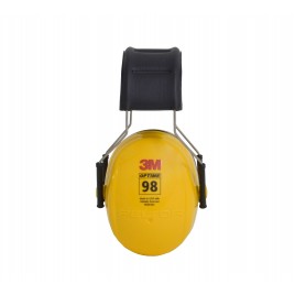 Coquille antibruit 3M model H9A, couleur jaune, 25 dB, Optime 98