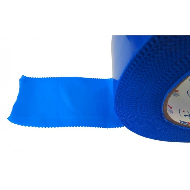 Blue polyethylene adhesive strip, ideal for tight sealing a containment area of decontamination. Thickness: 7 mils, 2"x180'.