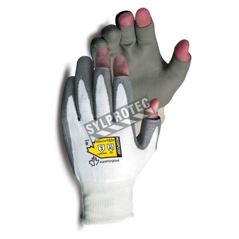 Gant anti-coupure Dexterity® avec 3 doigts ouverts, A2 niveau coupure