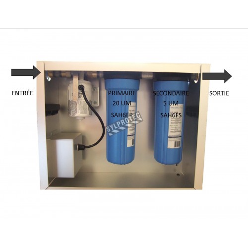 Filtre primaire pour particules de 20 µm et +. Conçu pour pompe de filtration de douche de décontamination d&#039;amiante TeleShower