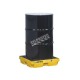 Drum accumulation center for spill control, fits 1 drum, capacity 12 US gallons (45.5 liters).