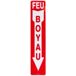 Affiche d’urgence et d’incendie «Feu Boyau» en divers formats, matériaux, langues & éléments optionnels