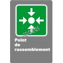 Affiche CDN «Point de rassemblement» laminée anti-UV en français, formats, matériaux & langues variés + options