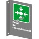 French laminated CSA "Rally Point" sign in various sizes, shapes, materials & languages + options