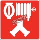 Aluminium sign for fire department combined automatic sprinkler and standpipe or dry riser connection (Siamese)