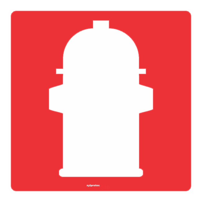 Aluminium sign for fountain bollard 