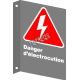 Affiche CSA «Danger d’électrocution» en français: formats variés, matériaux divers, d’autres langues & options