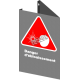 Affiche CSA «Danger d’éblouissement» en français: langue, format & matériau divers + options