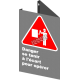French CSA "Danger Keep Clear When Equipment is Running" sign in various sizes & materials + options