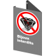 French CSA "No Jewelry Allowed" sign in various sizes, shapes, materials & languages + optional features