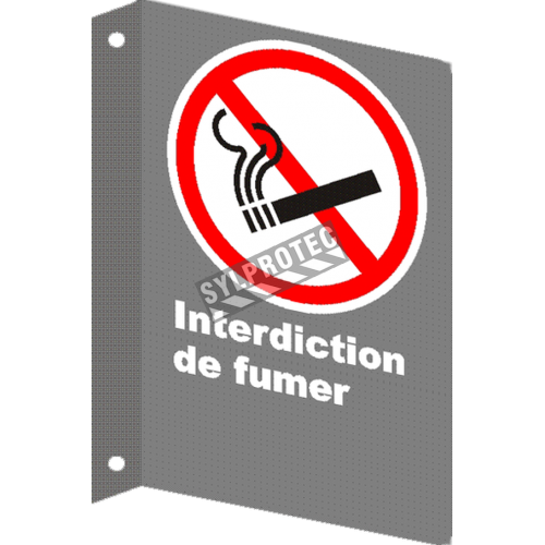 French CSA &quot;No Smoking&quot; sign in various sizes, shapes, materials &amp; languages + optional features