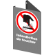 Affiche CSA « Interdiction de toucher » de langue française: formats variés, matériaux divers, d’autres langues & options