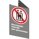 Affiche CSA «Ascenseur interdit aux personnes» de langue française: formats variés, matériaux divers & options