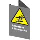French CSA "Watch Your Step" sign in various sizes, shapes, materials & languages + optional features