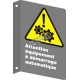 Affiche CSA «Attention équipement à démarrage automatique» en français: langues, formats & matériaux divers + options