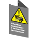 French CSA "Caution Automatic Starting Equipment" sign: many sizes, materials & languages + optional features