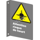 French CSA "Caution Collion Hazard" sign in various sizes, shapes, materials & languages + optional features