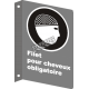 Affiche CSA «Filet pour cheveux obligatoire» de langue française: langues, formats & matériaux divers + options