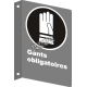 French CSA "Gloves Mandatory" sign in various sizes, shapes, materials & languages + optional features